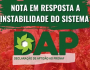 NOTA SOBRE O SISTEMA DE INSTABILIDADE DA DAP