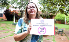 Secretária de Formação da CUT Nacional Rosana Bertotti contra a PEC 287