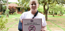 Cleonice Back coordenadora da Fetraf RS contra a PEC 287
