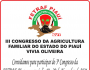 Congresso da Agricultura Familiar do Piauí acontece nesta sexta (19)